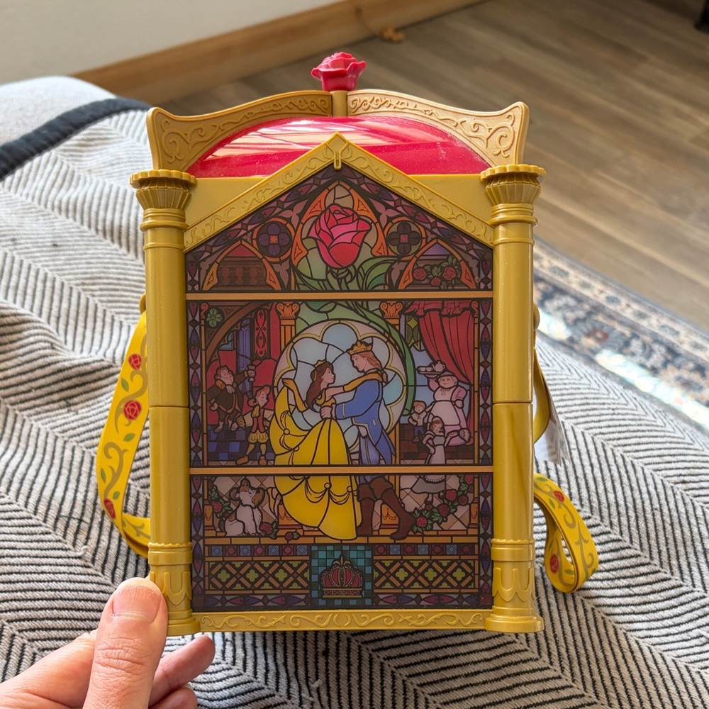 Tokyo Disney Beauty and the Beast Stained Glass Popcorn Bucket